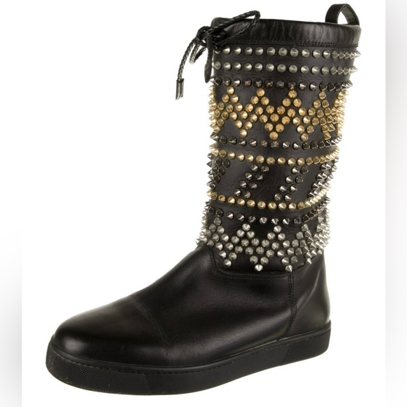 Christian Louboutin Shoes - Christian Louboutin spikes multi black snow winter boots